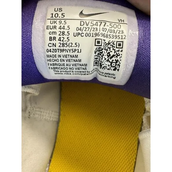 Nike SB Force 58 Skate Shoes, Court Purple/White/White/Amarillo DV5477-500