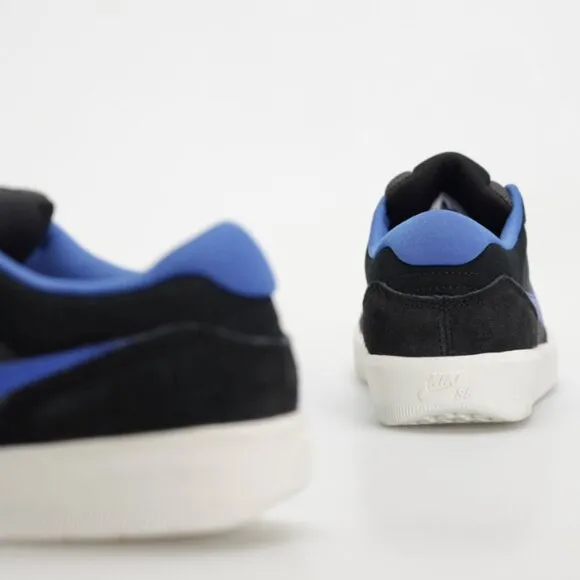 Nike SB Force 58 Suede Low Top Mens Skate Shoes Sneakers Black Royal Blue 14
