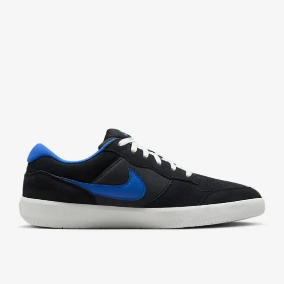Nike SB Force 58 Suede Low Top Mens Skate Shoes Sneakers Black Royal Blue 14