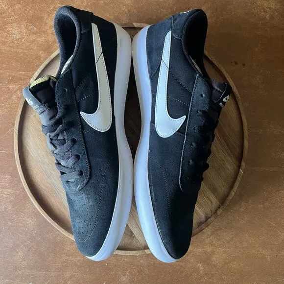 Nike SB Heritage Vulc Black Suede White Skate Sneaker Shoes CD5010-003 Men's 10