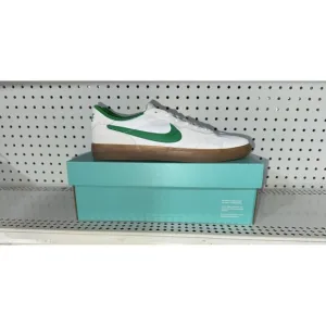 Nike SB Heritage Vulc Mens Suede Athletic Skate Shoes Size 9.5 White Green Gum