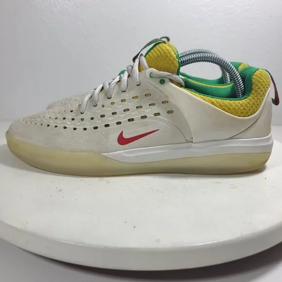 Nike SB Nyjah 3 PRM &quot;Rasta&quot; Marley Skate Shoes Zoom DO9403-100 Mens 7 Super Rare