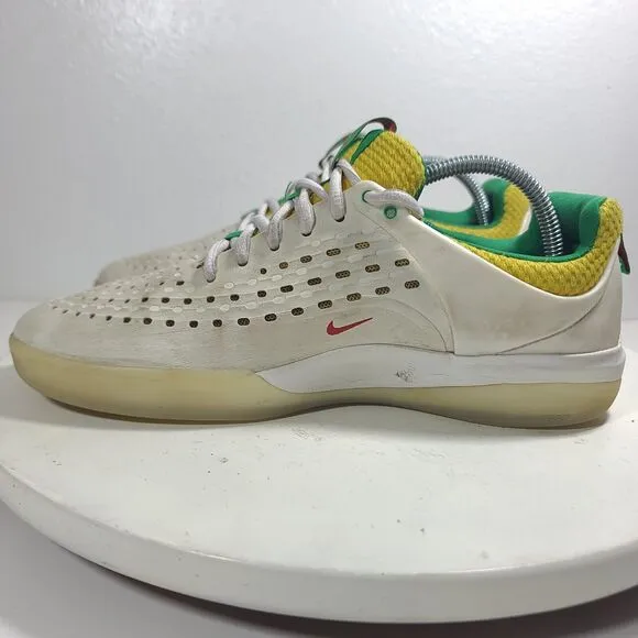 Nike SB Nyjah 3 PRM &quot;Rasta&quot; Marley Skate Shoes Zoom DO9403-100 Mens 7 Super Rare