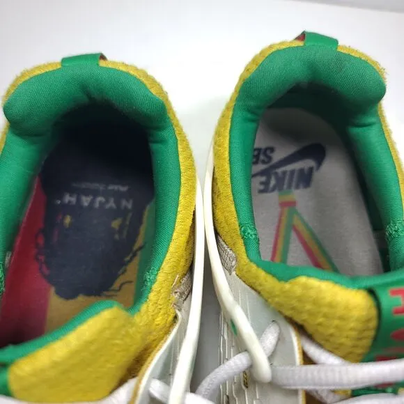 Nike SB Nyjah 3 PRM &quot;Rasta&quot; Marley Skate Shoes Zoom DO9403-100 Mens 7 Super Rare
