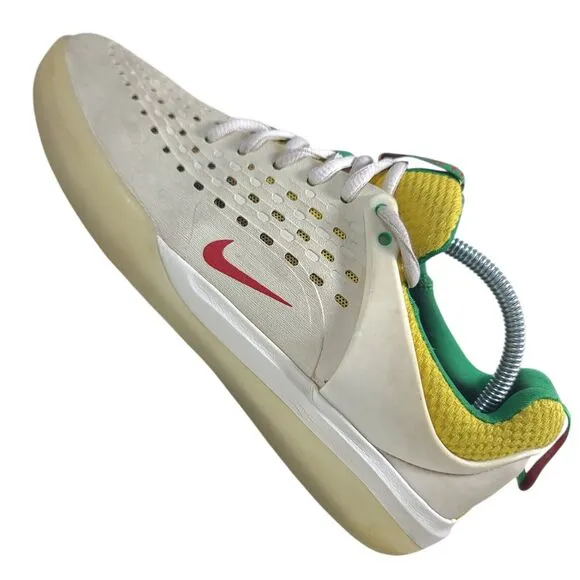 Nike SB Nyjah 3 PRM &quot;Rasta&quot; Marley Skate Shoes Zoom DO9403-100 Mens 7 Super Rare