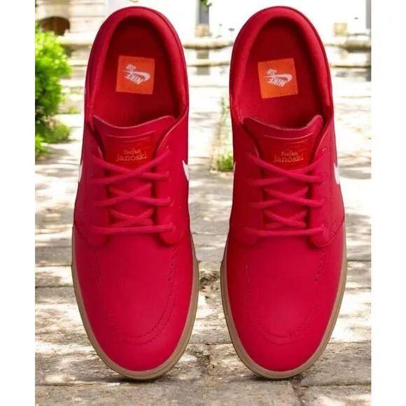 Nike SB Skate Shoes Zoom Janoski ISO University Red White Mens 11 New FAST SHIP