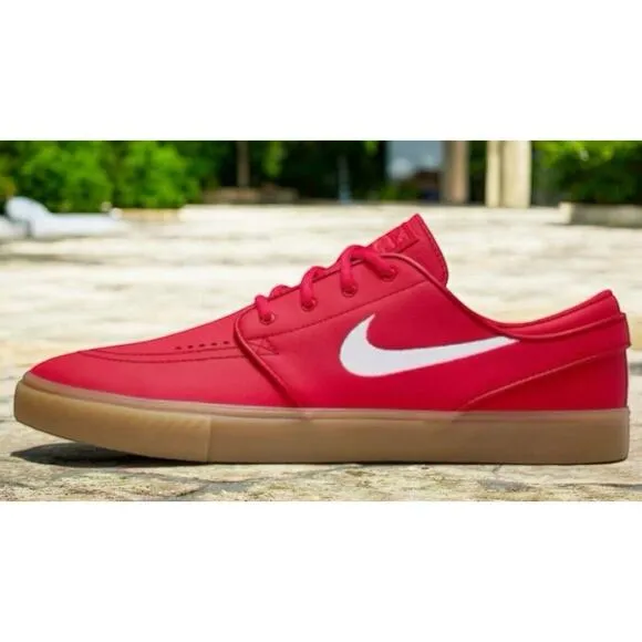 Nike SB Skate Shoes Zoom Janoski ISO University Red White Mens 11 New FAST SHIP