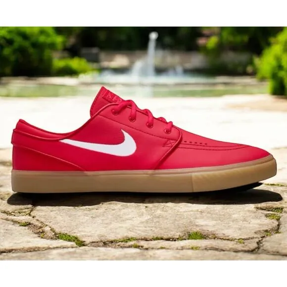 Nike SB Skate Shoes Zoom Janoski ISO University Red White Mens 11 New FAST SHIP