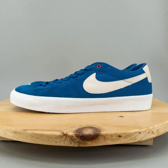 Nike SB Zoom Blazer Low Pro GT Men Size 14 Shoes Blue Lace up Skate Sneakers NEW