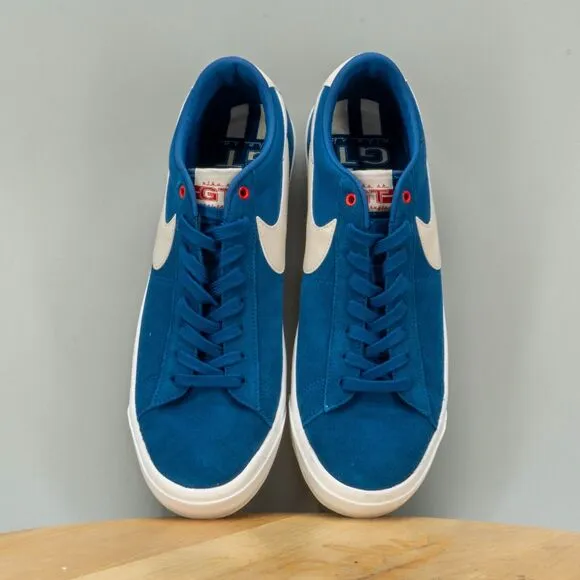 Nike SB Zoom Blazer Low Pro GT Men Size 14 Shoes Blue Lace up Skate Sneakers NEW