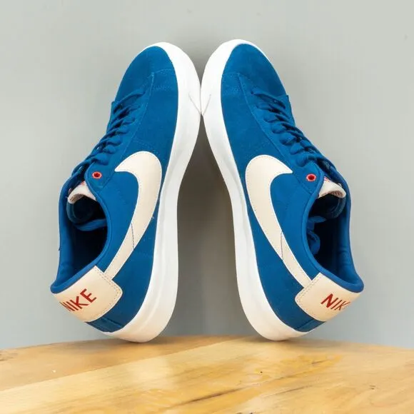 Nike SB Zoom Blazer Low Pro GT Men Size 14 Shoes Blue Lace up Skate Sneakers NEW