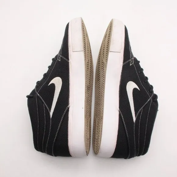 Nike SB Zoom Stefan Janoski Men's 10 Mid Skate Shoes Black Sneakers 443095-012