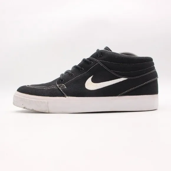 Nike SB Zoom Stefan Janoski Men's 10 Mid Skate Shoes Black Sneakers 443095-012