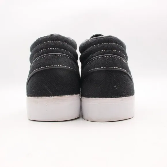 Nike SB Zoom Stefan Janoski Men's 10 Mid Skate Shoes Black Sneakers 443095-012