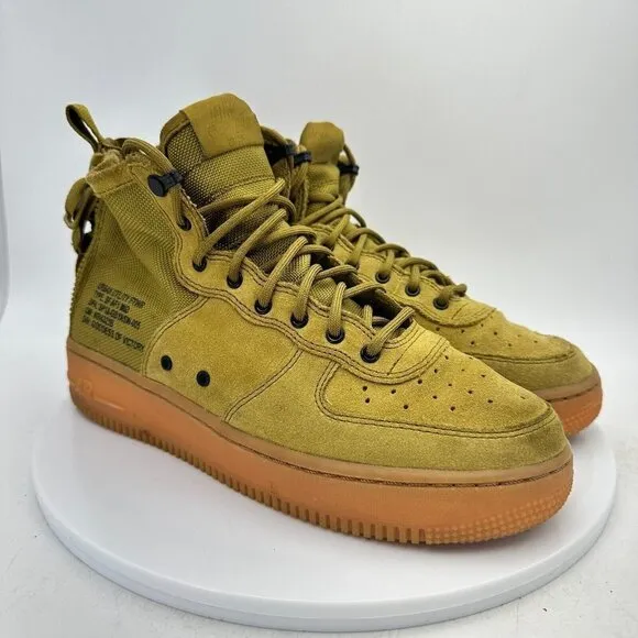 Nike SF AF1 Air Force One Mid Top Brown Dessert Youth Shoes AJ0424 300 Size 6.5Y