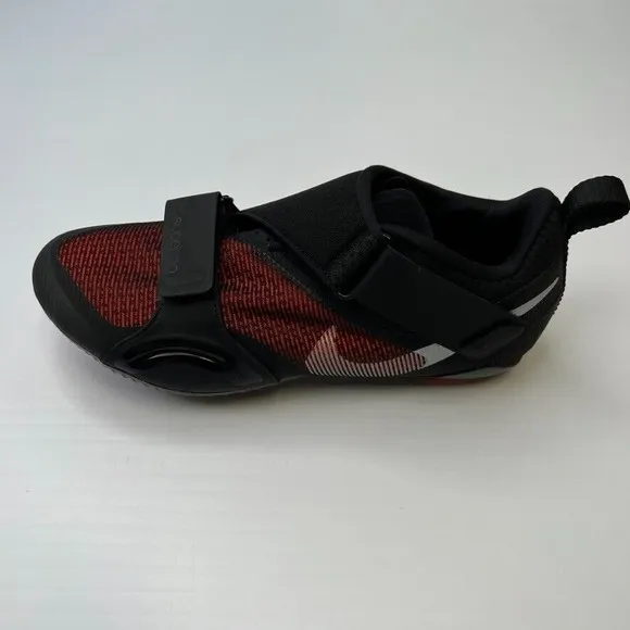 Nike Shoe Men 9.5 SuperRep Cycle Bike Black Low Top Venzo Plate Strap Sneaker Ne