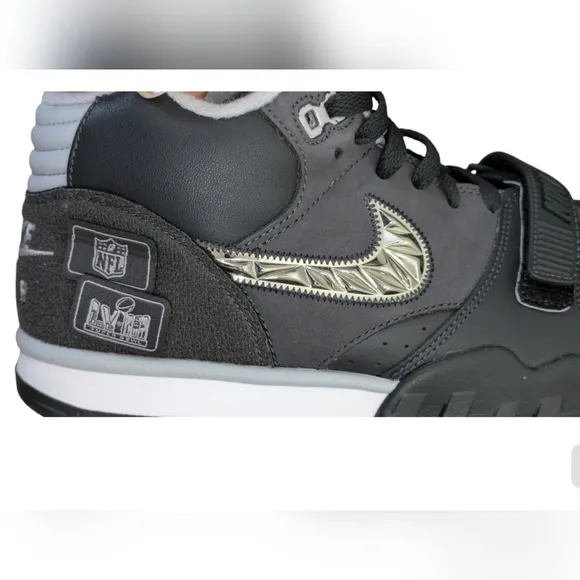 Nike Shoes 9.5 Air Trainer 1 SB LVIII Super Bowl 58 Anthracite Silver FJ6195-001