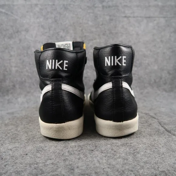Nike Shoes Mens 9.5 Sneakers Blazer Mid 77 Vintage Black Sail Leather High Top