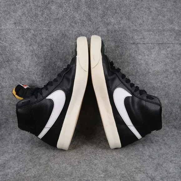 Nike Shoes Mens 9.5 Sneakers Blazer Mid 77 Vintage Black Sail Leather High Top