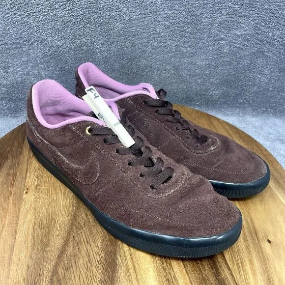 Nike Shoes Men's Size 9 Brown Pink Leather Dunk Skate Retro Sneakers AR0767-200
