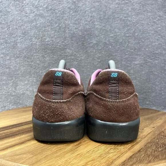 Nike Shoes Men's Size 9 Brown Pink Leather Dunk Skate Retro Sneakers AR0767-200