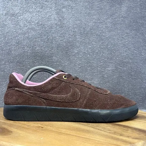 Nike Shoes Men's Size 9 Brown Pink Leather Dunk Skate Retro Sneakers AR0767-200