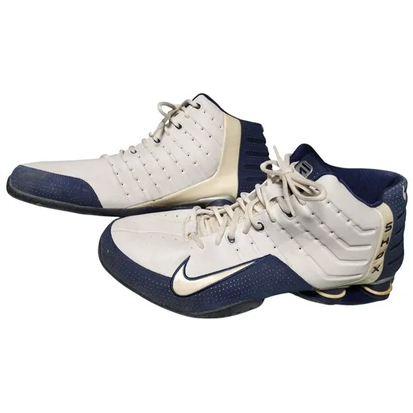 NIKE Shox Vintage 2004 Size 16 Leather High Top Sneakers EU 50.5