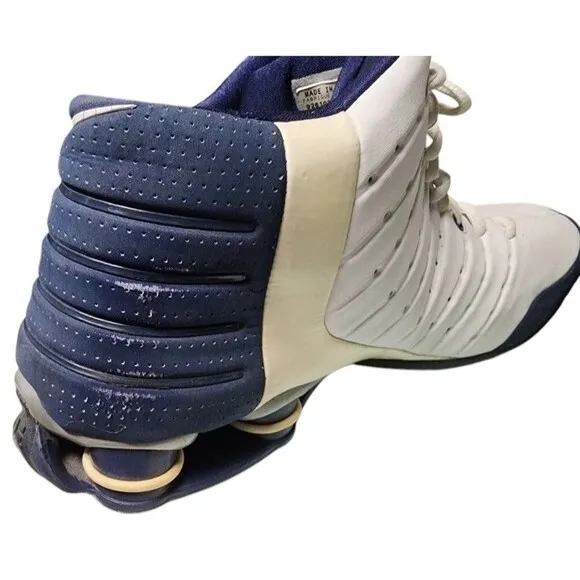 NIKE Shox Vintage 2004 Size 16 Leather High Top Sneakers EU 50.5
