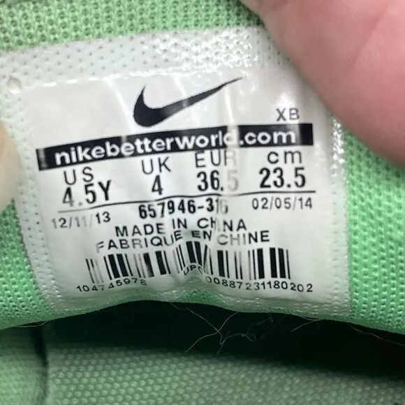 Nike Stefan Janoski Skate Shoes size 4.5Y Green Lizard Camo 657946-316 sneaker