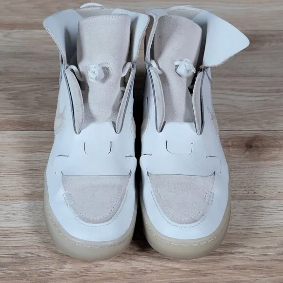 Nike Vandalised High Top Shoes Womens Size 6.5 Athletic White Beige CI7594-100