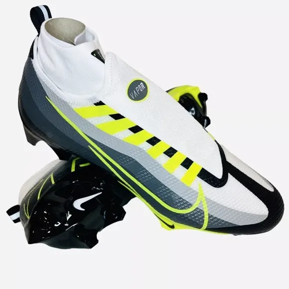 Nike Vapor Edge Pro 360 Football Cleats Gray/Volt/White DQ3670-071 Men’s Sz 12