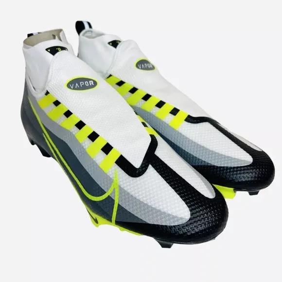 Nike Vapor Edge Pro 360 Football Cleats Gray/Volt/White DQ3670-071 Men’s Sz 12