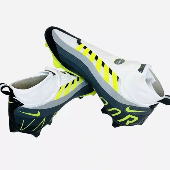 Nike Vapor Edge Pro 360 Football Cleats Gray/Volt/White DQ3670-071 Men’s Sz 12