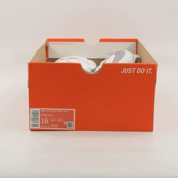 Nike Vapor Edge Speed 360 2 'White Metallic Silver' DA5455-100 Football size 16