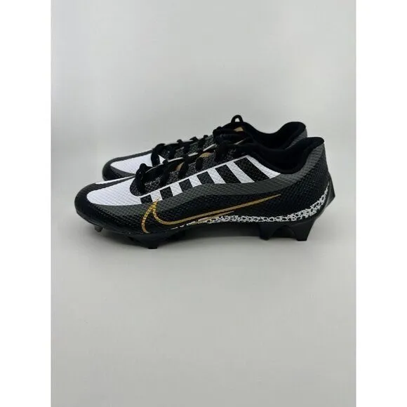 Nike Vapor Edge Speed 360 Black Gold Football Cleats DQ5110-002 Size 8.5