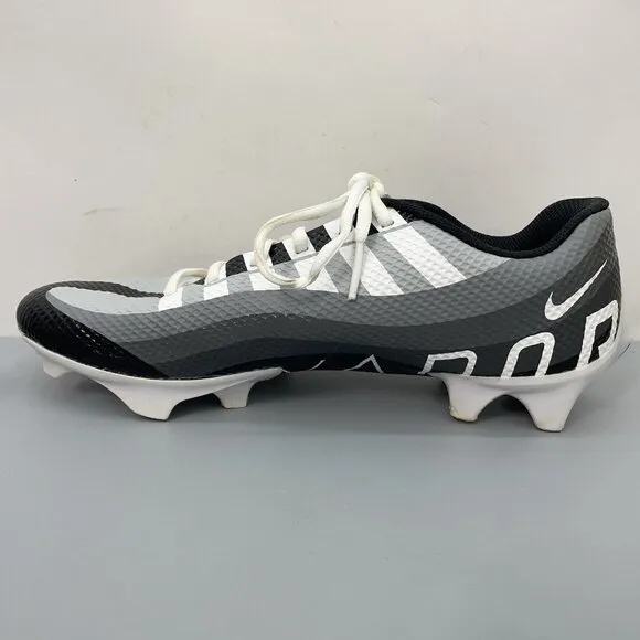 Nike Vapor Edge Speed 360 Cleats Shoes Football Gray Black Mens 10.5