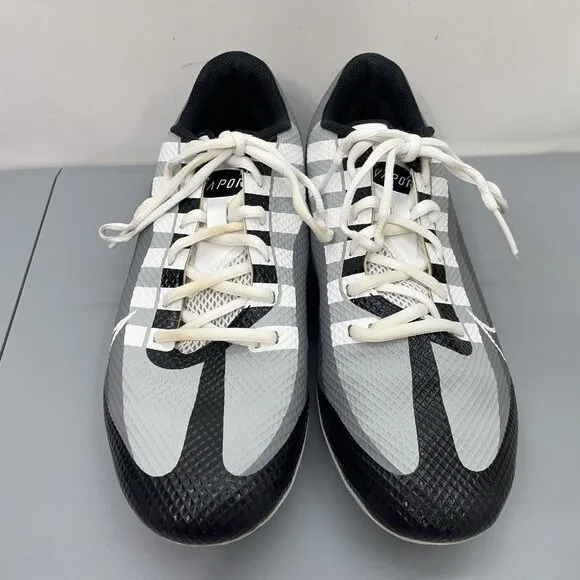 Nike Vapor Edge Speed 360 Cleats Shoes Football Gray Black Mens 10.5