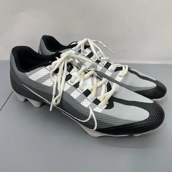 Nike Vapor Edge Speed 360 Cleats Shoes Football Gray Black Mens 10.5