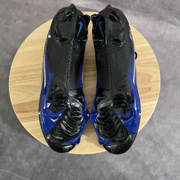 Nike Vapor Edge Speed 360 Football Cleats Black Blue Shoes Mens 13 CV6349-002