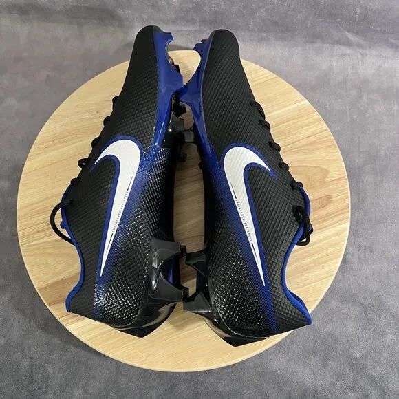 Nike Vapor Edge Speed 360 Football Cleats Black Blue Shoes Mens 13 CV6349-002