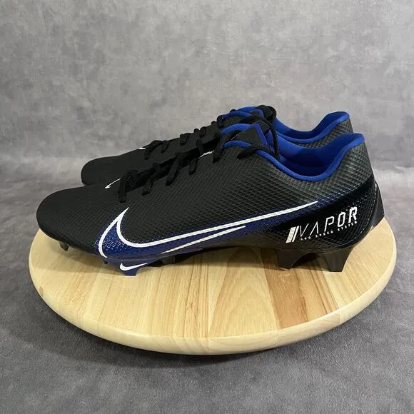 Nike Vapor Edge Speed 360 Football Cleats Black Blue Shoes Mens 13 CV6349-002