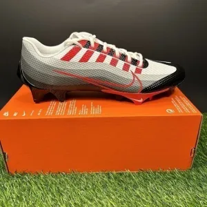 Nike‎ Vapor Edge Speed 360 Mens 11.5 White Red Black Football Cleats Brand New