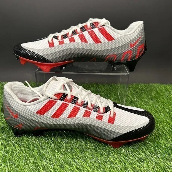 Nike‎ Vapor Edge Speed 360 Mens 11.5 White Red Black Football Cleats Brand New