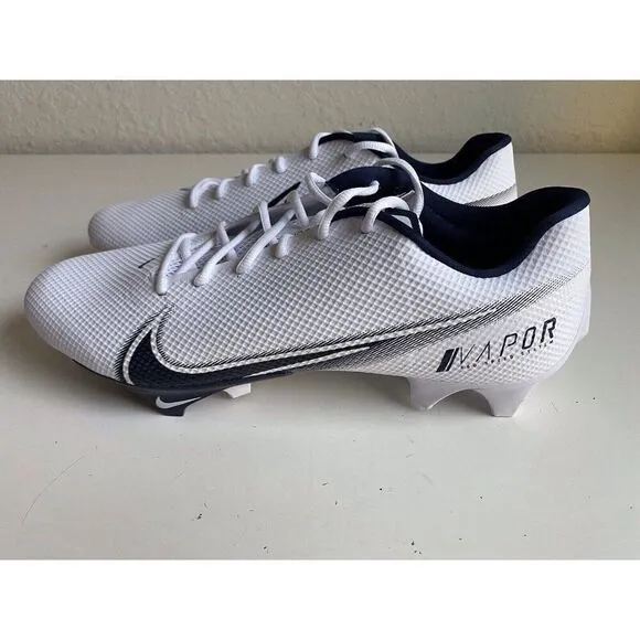Nike Vapor Edge Speed 360 Football Cleats White Navy Blue CV6349-102 Men’s 14.5