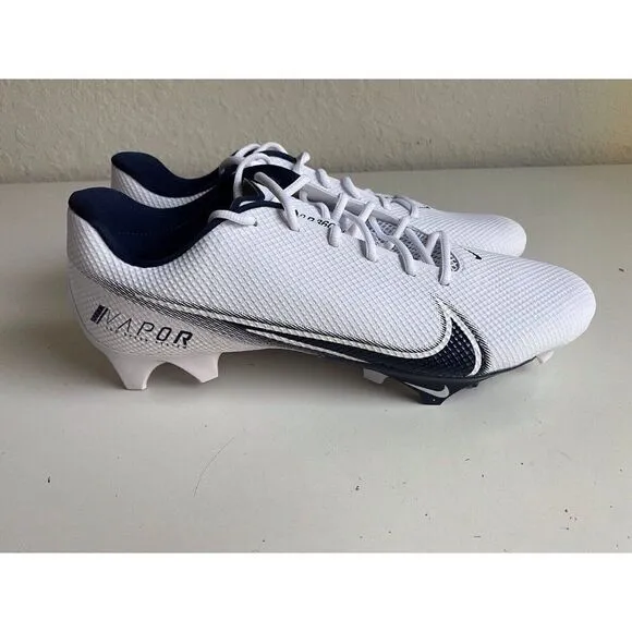 Nike Vapor Edge Speed 360 Football Cleats White Navy Blue CV6349-102 Men’s 14.5