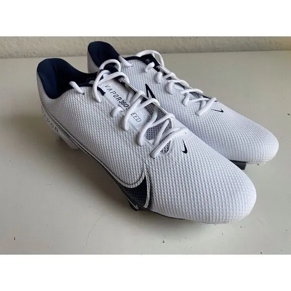 Nike Vapor Edge Speed 360 Football Cleats White Navy Blue CV6349-102 Men’s 14.5