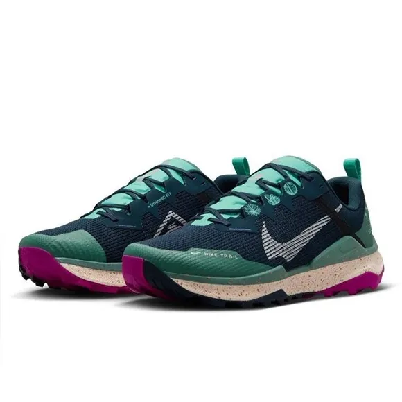 Nike Wildhorse 8 Men’s Trail Running Shoes - Teal and Pink DR2686 401