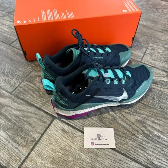 Nike Wildhorse 8 Men’s Trail Running Shoes - Teal and Pink DR2686 401