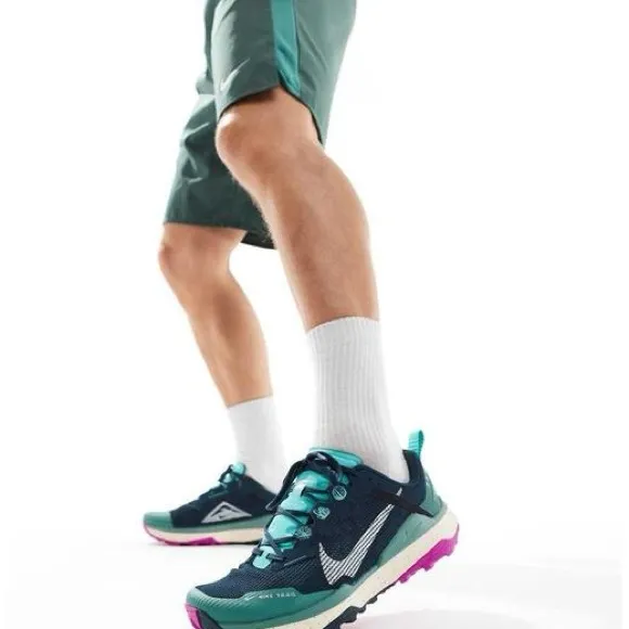Nike Wildhorse 8 Men’s Trail Running Shoes - Teal and Pink DR2686 401