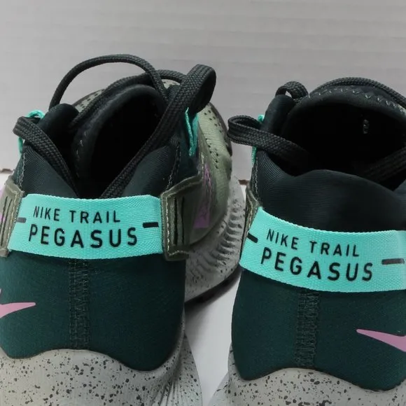 Nike Women's Pegasus Trail 2 Seaweed Beyond Pink Shoes Size 5